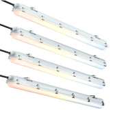4FT LED Vapor Tight Light Fixture, 10-in-1 Adjustable (4 Power/5CCT)